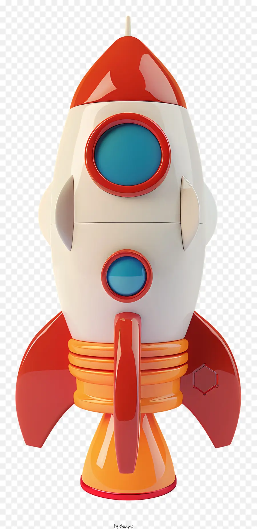 L'astronauta - Nave a razzo colorata con cupola di vetro