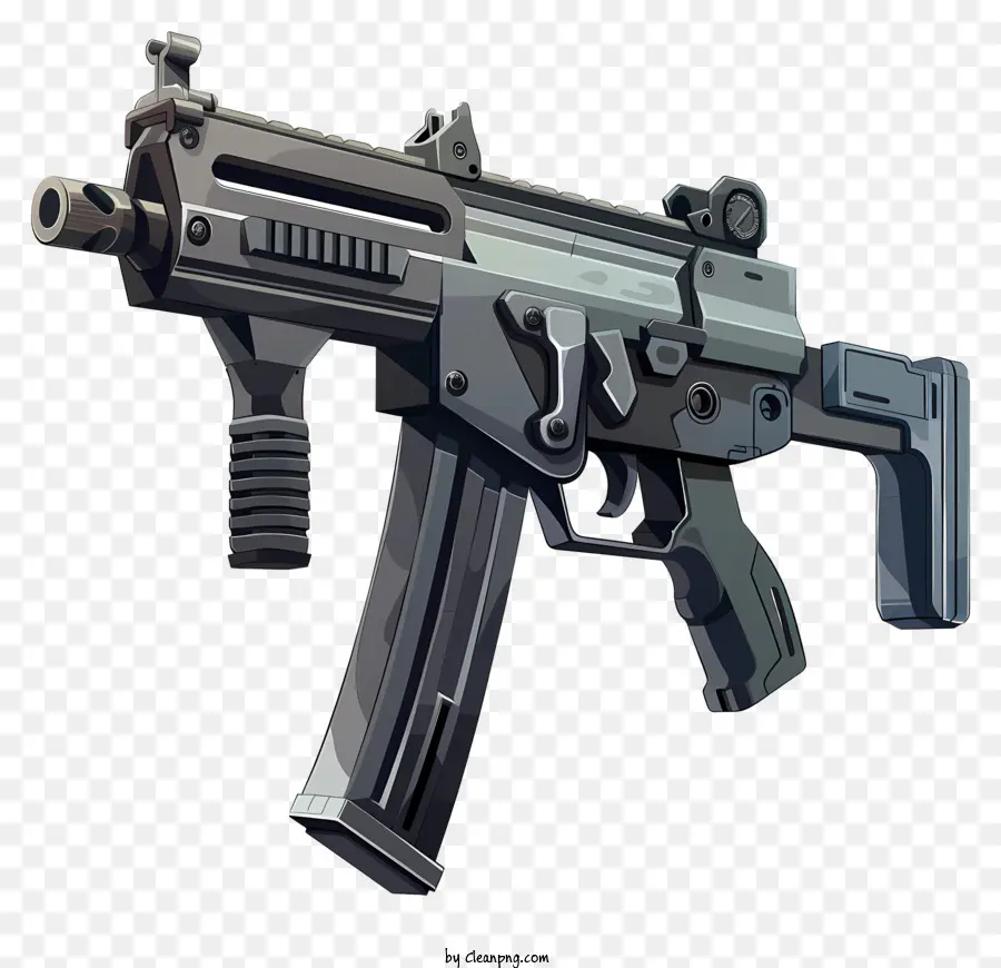 S -Submachine Gun AK 47 Súng trường tấn công xung đột quân sự - Súng trường tấn công AK 47 với cổ phiếu gấp
