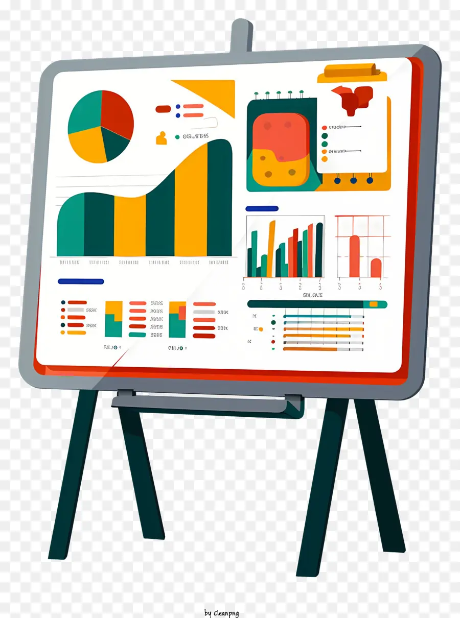 presentation board graphs data statistics presentation