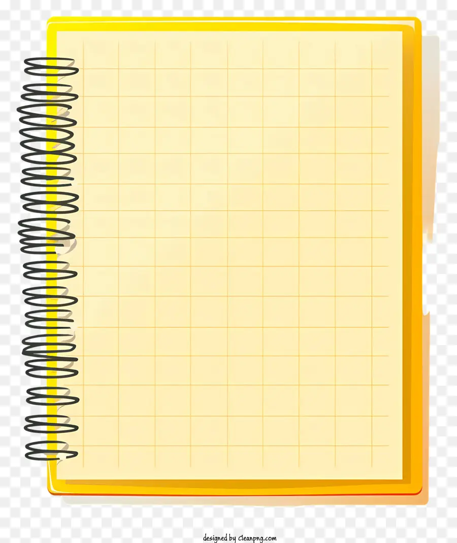 đồ dùng học - Notebook giấy màu vàng với các trang lót