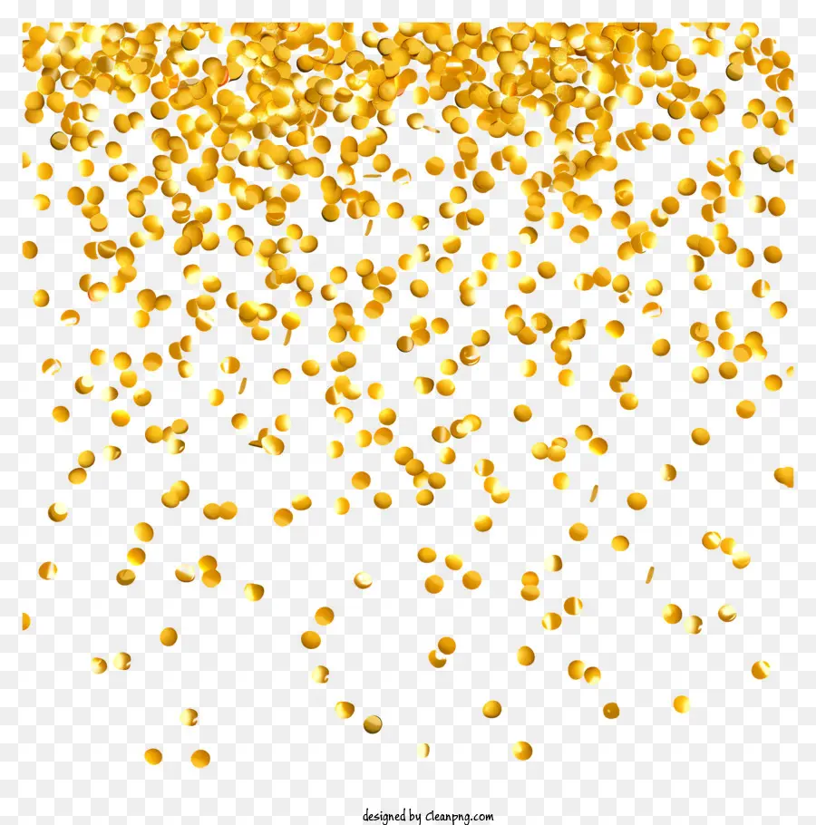 gold konfetti - Goldenes, funkelndes Objekt mit rauer Textur
