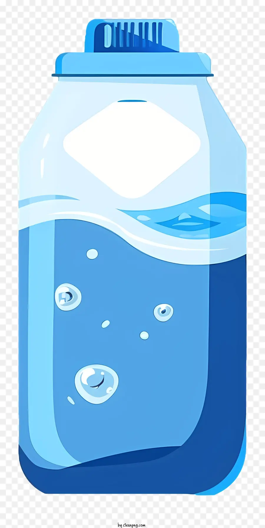 Milk Tetra Pack Bratto di vetro Liquido liscio dell'acqua limpida - Grande barattolo di vetro trasparente riempito d'acqua