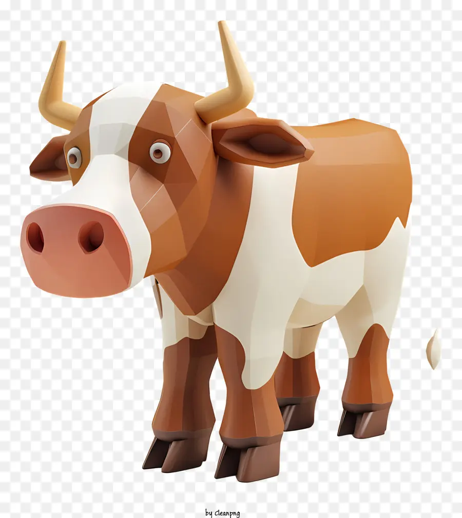Hereford Cow Cow entdeckte stehende Hinterbeine - Braun und weiß gefleckte Kuh namens Bella
