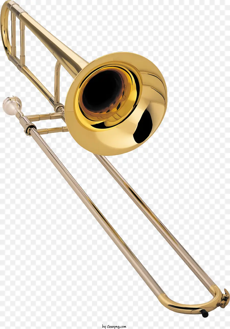strumento musicale musicale trombone strumenti musicali slide trombone - Trombone in ottone con scivolo, finitura d'argento