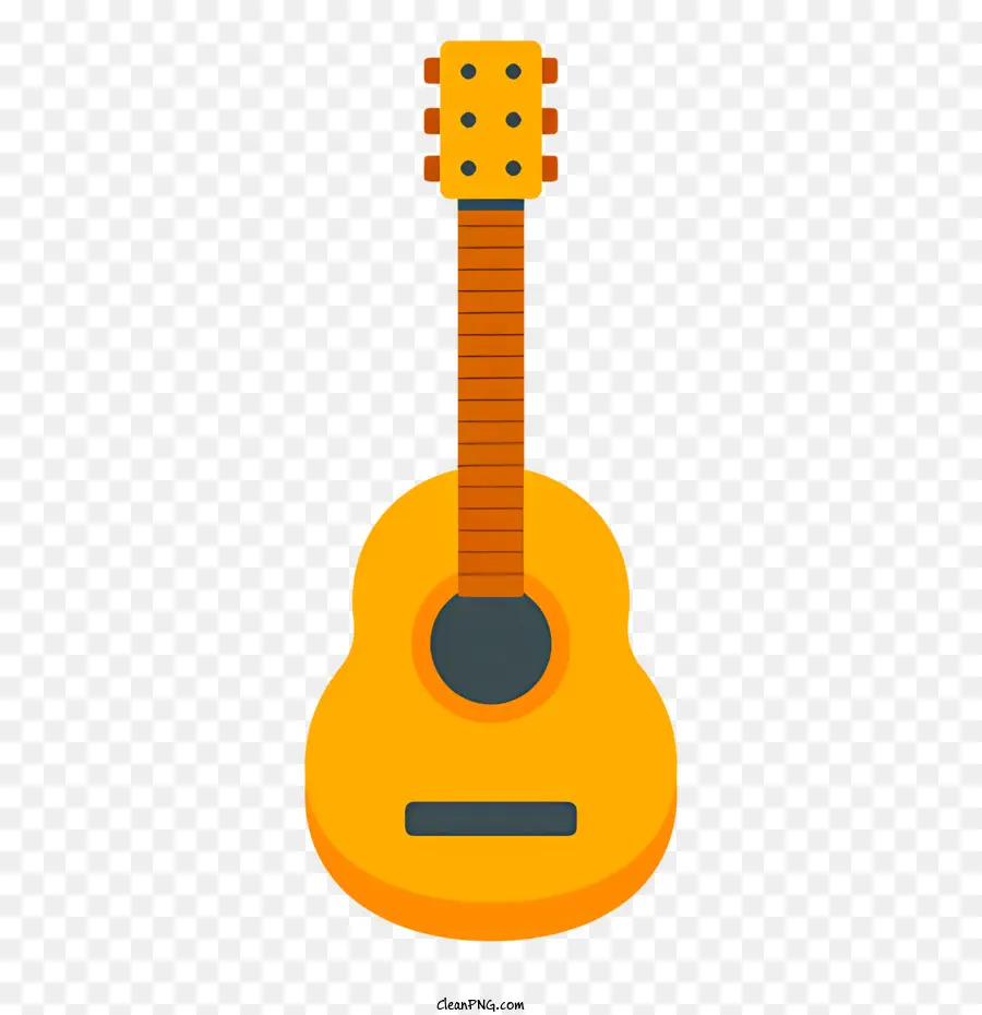 Sơn vàng - Hình minh họa vẽ bằng tay của guitar acoustic