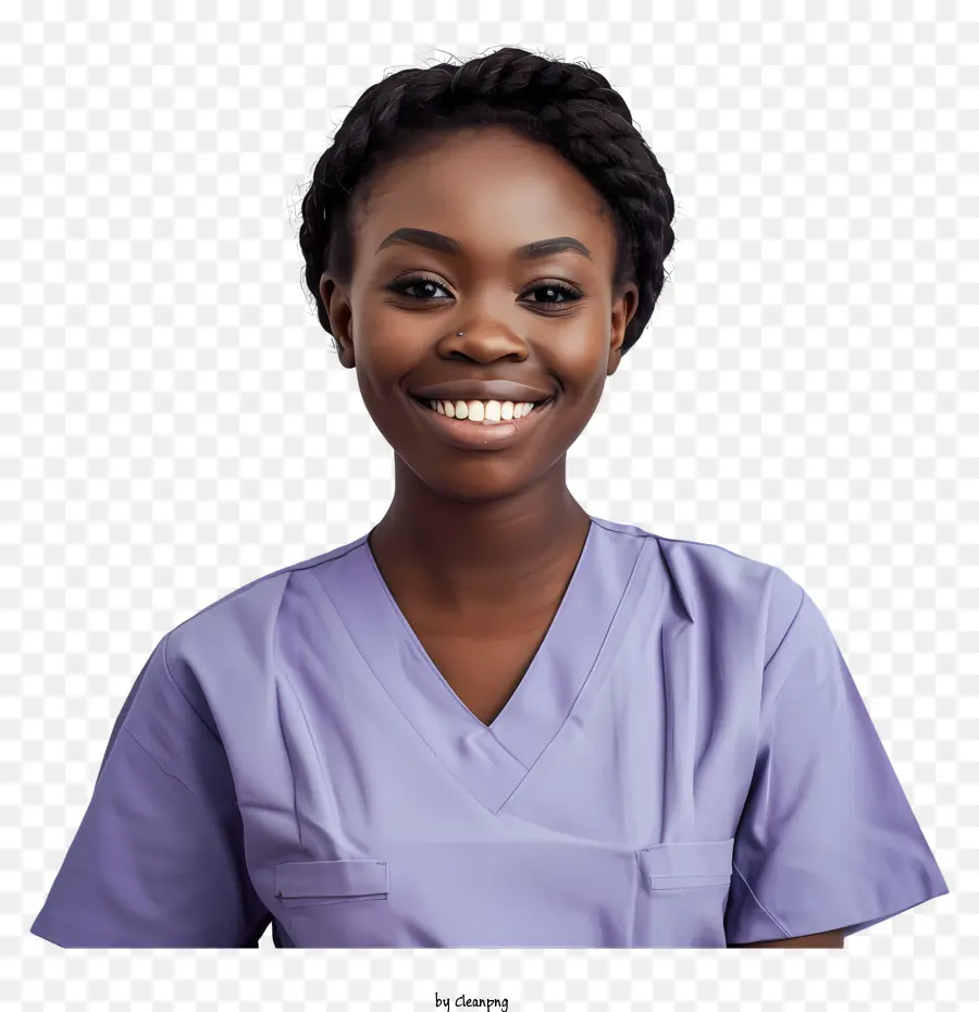 Krankenschwester Medical Healthcare Scrubs - Lächelnde Krankenschwester namens Rosalyn in Uniform