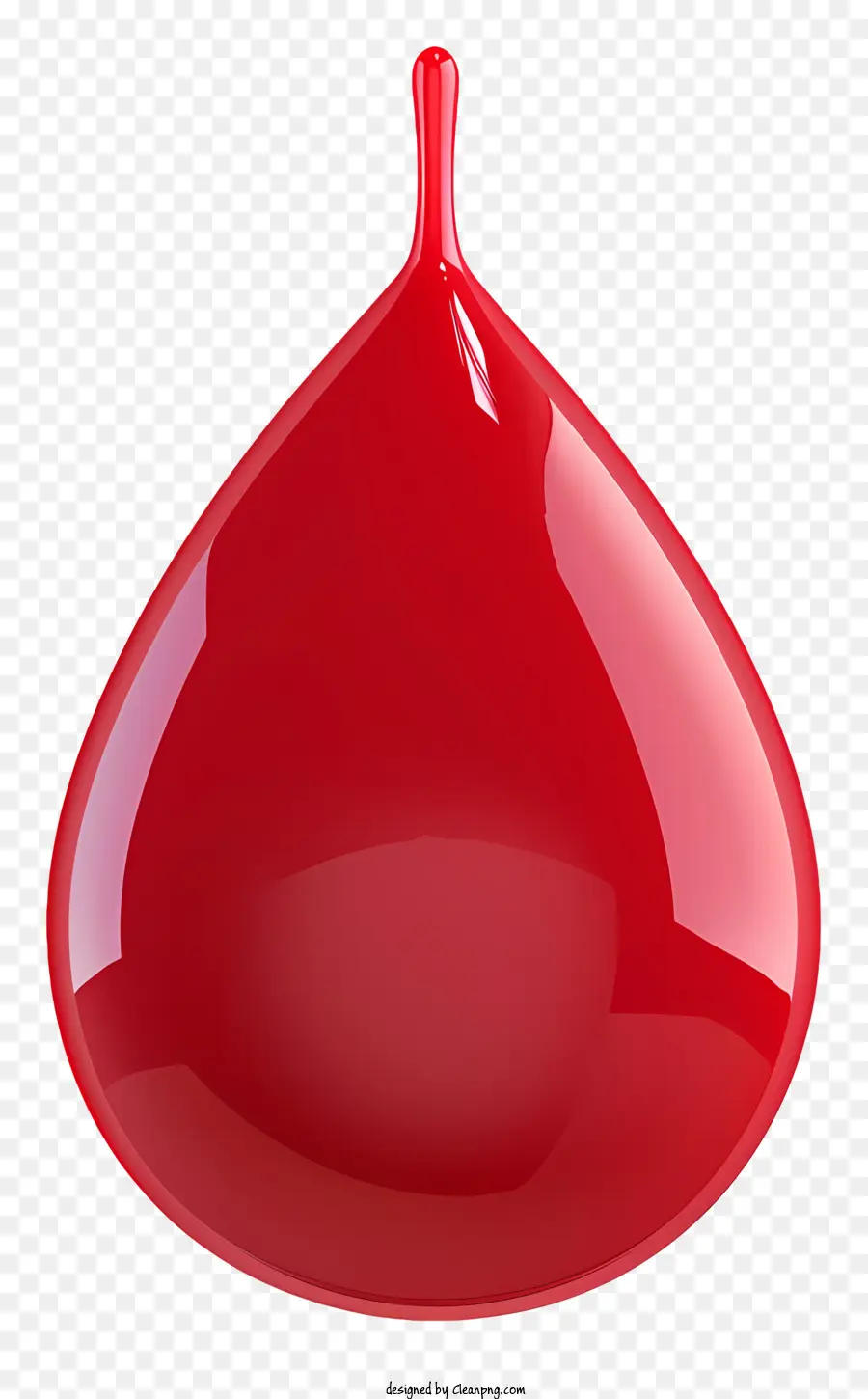 goccia di liquido sangue caduta rossa sospesa - La goccia liquida rossa appare sospesa in aria