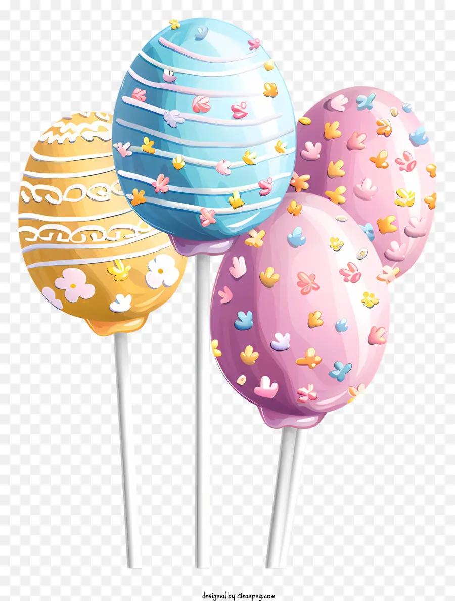 arcobaleno - Lollipop colorato con vari disegni e colori