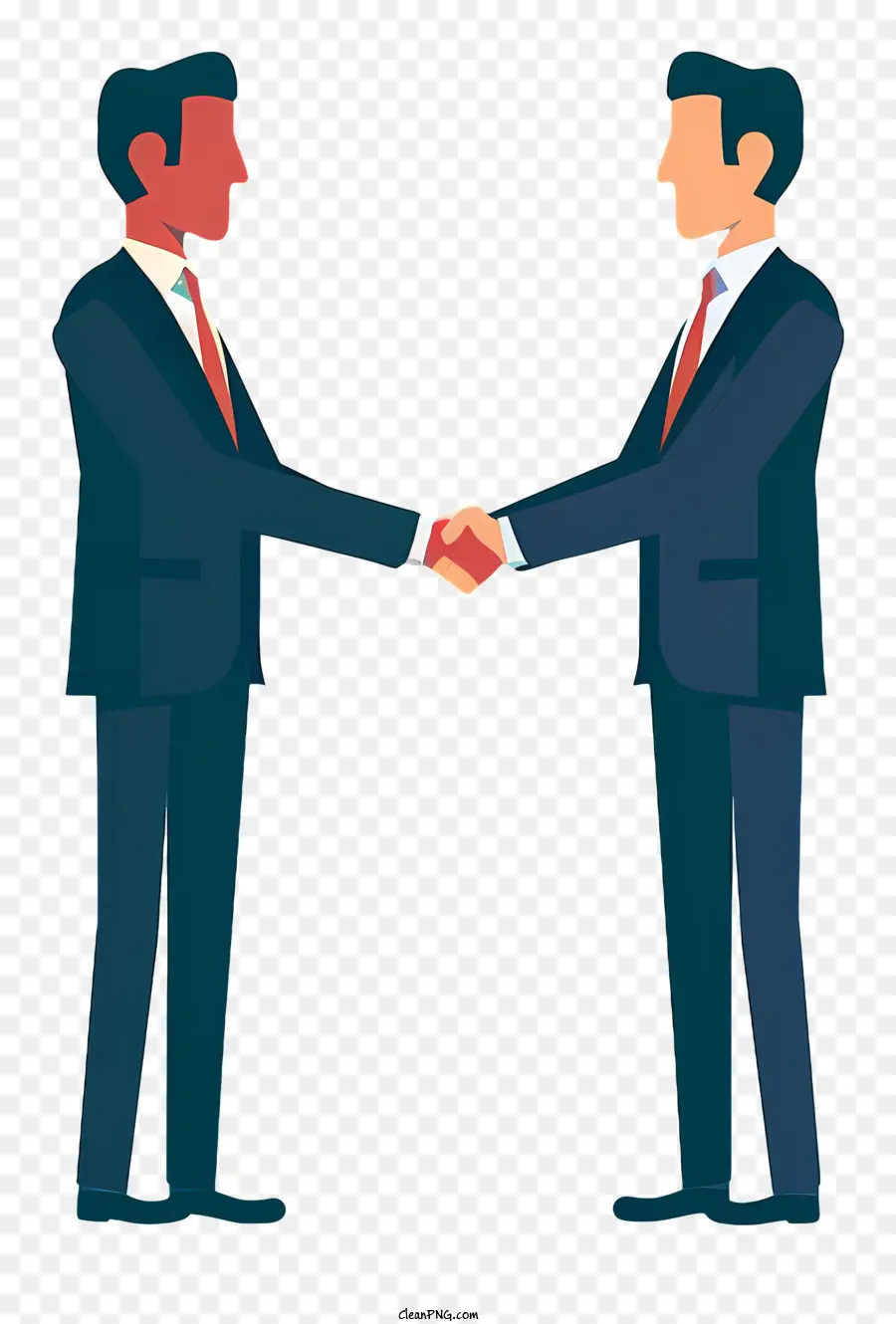 Stretta di mano - Due uomini d'affari che stringono la mano per congratulazioni