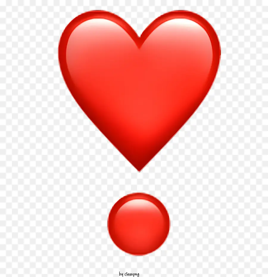 Icona A Forma Di Cuore - Cuore rosso sullo sfondo nero, simbolo dell'amore