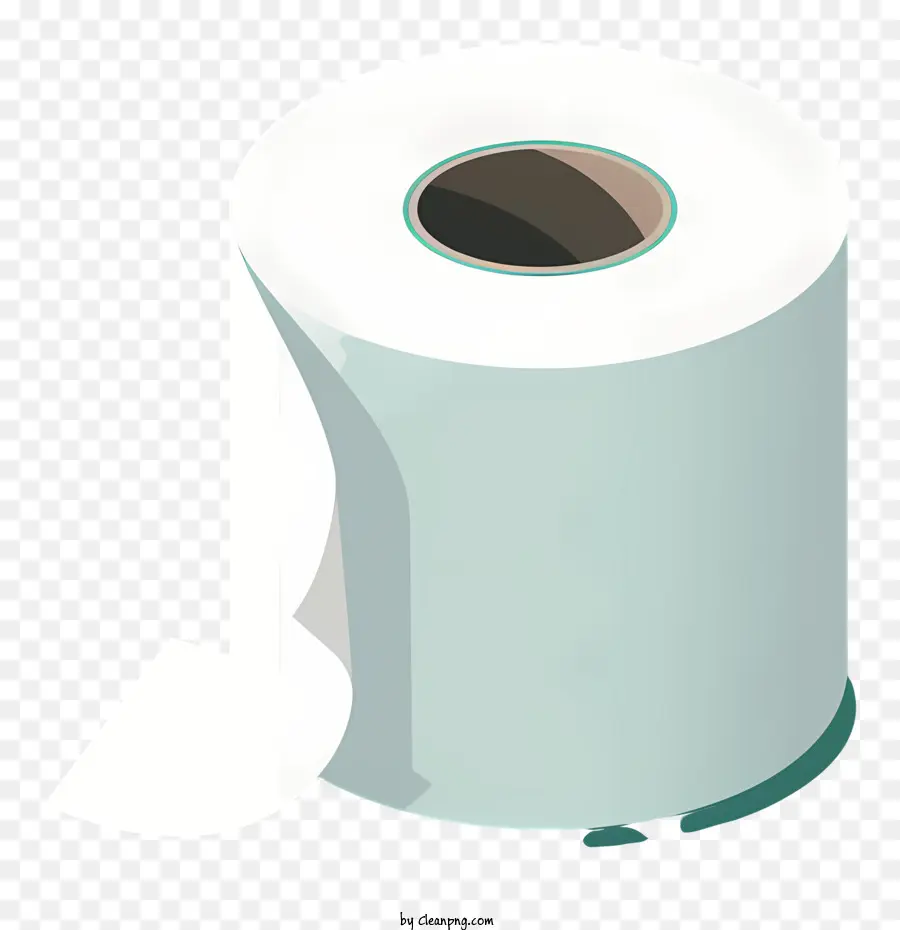 Toilettenpapier Rollen Toilettenpapier Waschbecken halb zerrissen - Toilettenpapierrolle mit zerrissenem Blatt