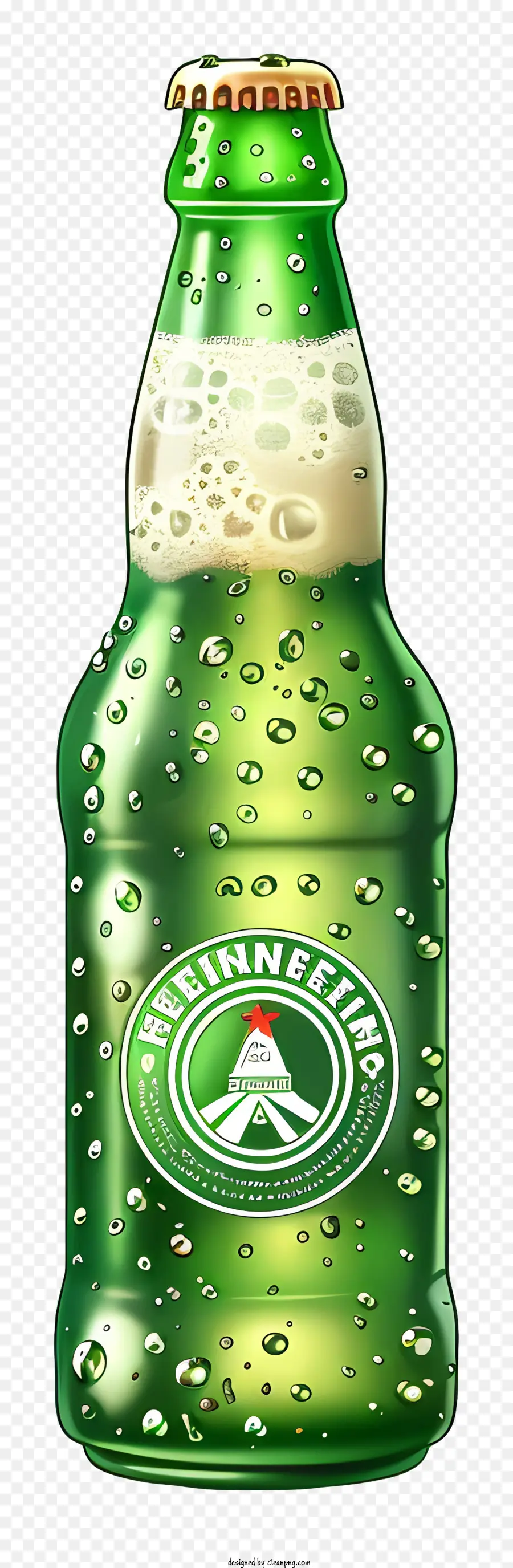 Biergrün Bier Stella Artois Bierflasche Melonengeschmack - Grüne Melone Stella Artois Bierflasche