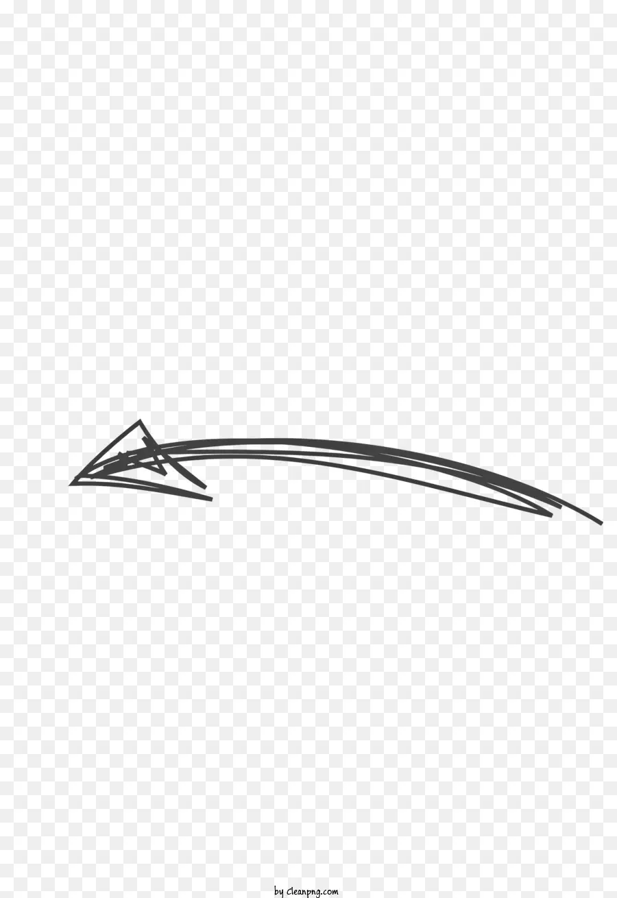 freccia - Semplice disegno in bianco e nero di freccia puntando a destra