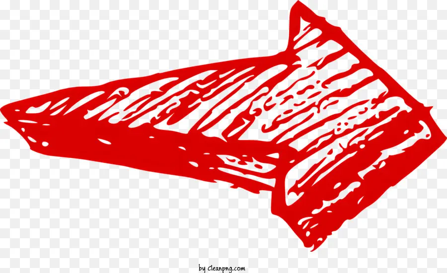 Pfeil - Roter Pfeil auf schwarzem Hintergrund gezeichnet