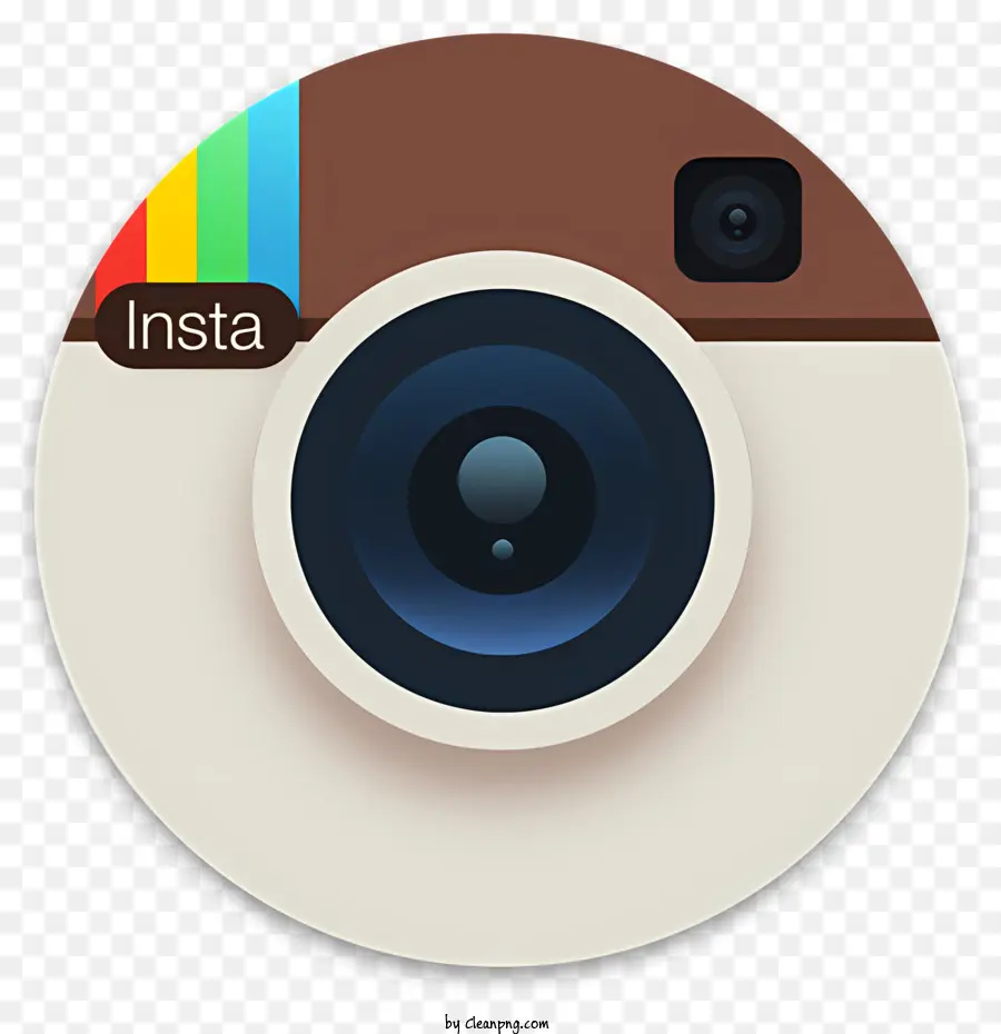 Social Media - Instagram -Logo auf weißem Hintergrund, beliebte soziale Plattform