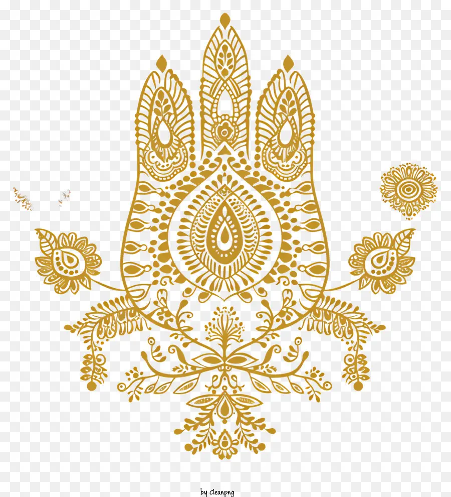 mehndi hamsa symbol good luck protection