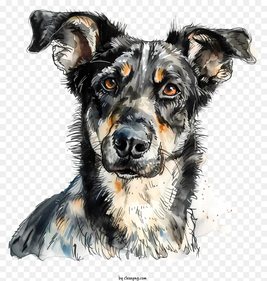 Hirtenhund Hund Tierbrauner Fell schwarze Flecken - Brauner Hund mit schwarzen Flecken, blauen Augen