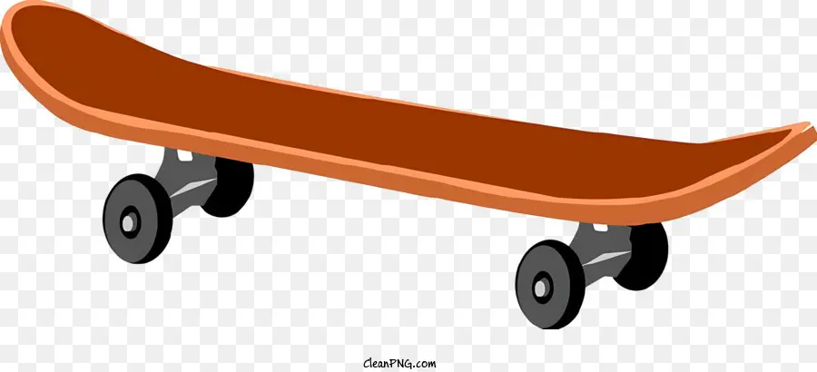 Bánh xe gỗ hoạt hình trượt ván thể thao - Phim hoạt hình mô tả ván trượt bằng gỗ với bánh xe