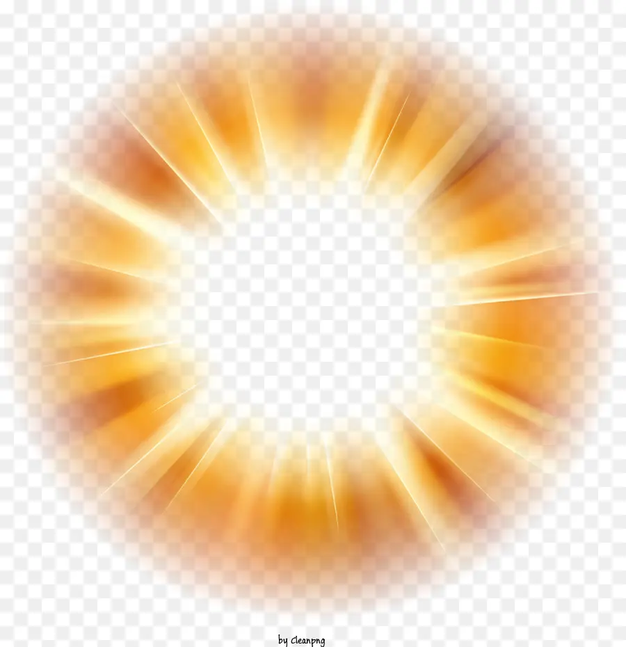 Orange - Sunburst oder Solar Flare; 
helles, orangefarbenes Licht