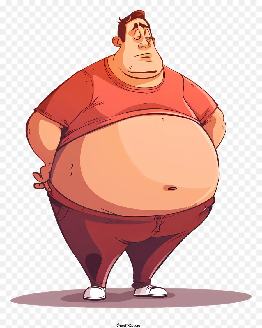 World Obesty Day Obesità Sovrappeso Rischi per la salute dei grassi della pancia - Uomo in sovrappeso con espressione e occhiali gravi