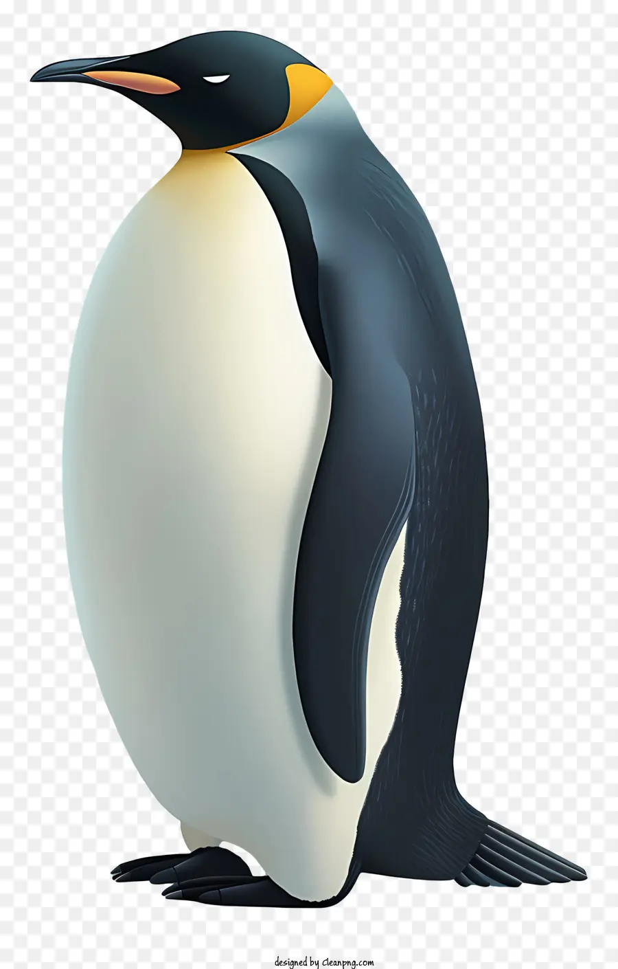 Chim cánh cụt - Chim cánh cụt Rotund với cái mỏ dài đứng
