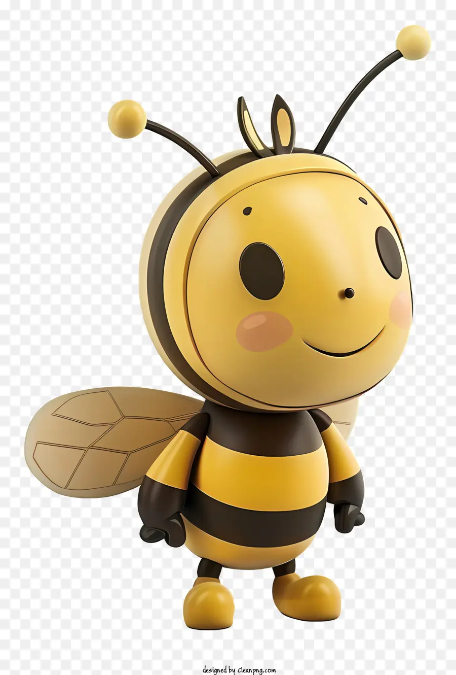 Maya The Bee Bumblebee Đồ chơi Bức tượng nhựa Bee Đồ chơi vui nhộn - Bức tượng Bumblebee bằng nhựa với cơ thể màu cam