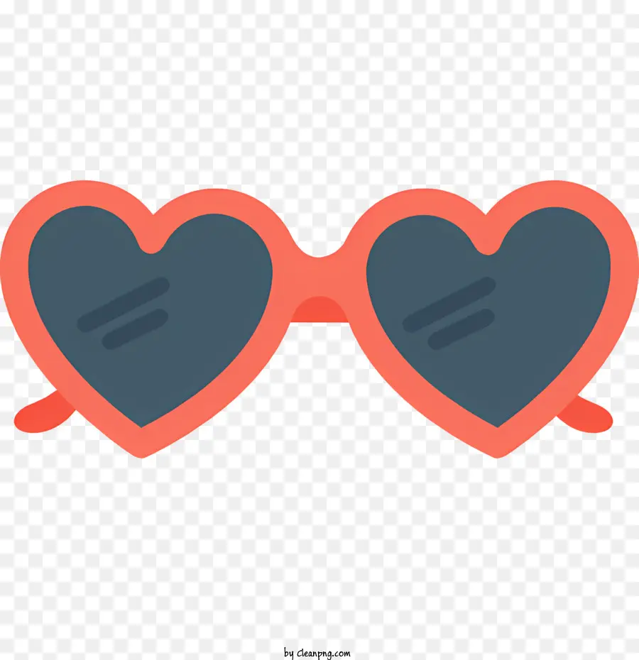 mùa hè kính râm - Kính râm hình trái tim với ống kính màu đen