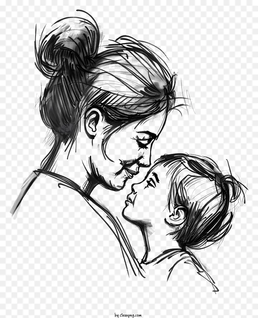 Mutter Mutter Kind Liebe Zärtlichkeit - Mutter, die ein Kind in liebevoller Umarmung hält