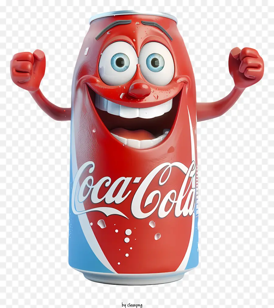 Coca Cola - Metall Coca Cola Can mit Clowndesign