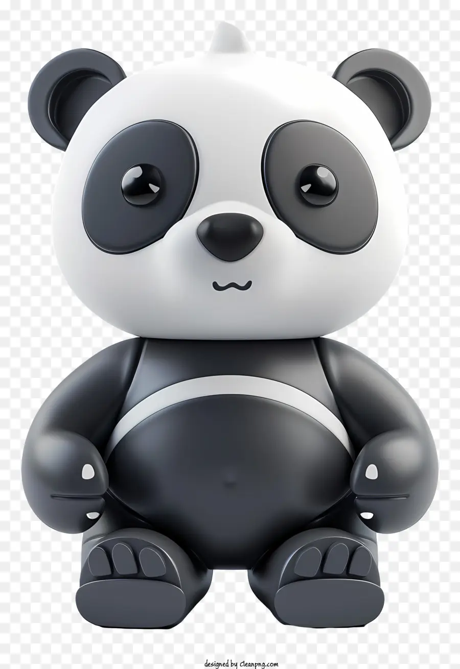 Panda - Panda Bear sitzt mit verschränkten Armen