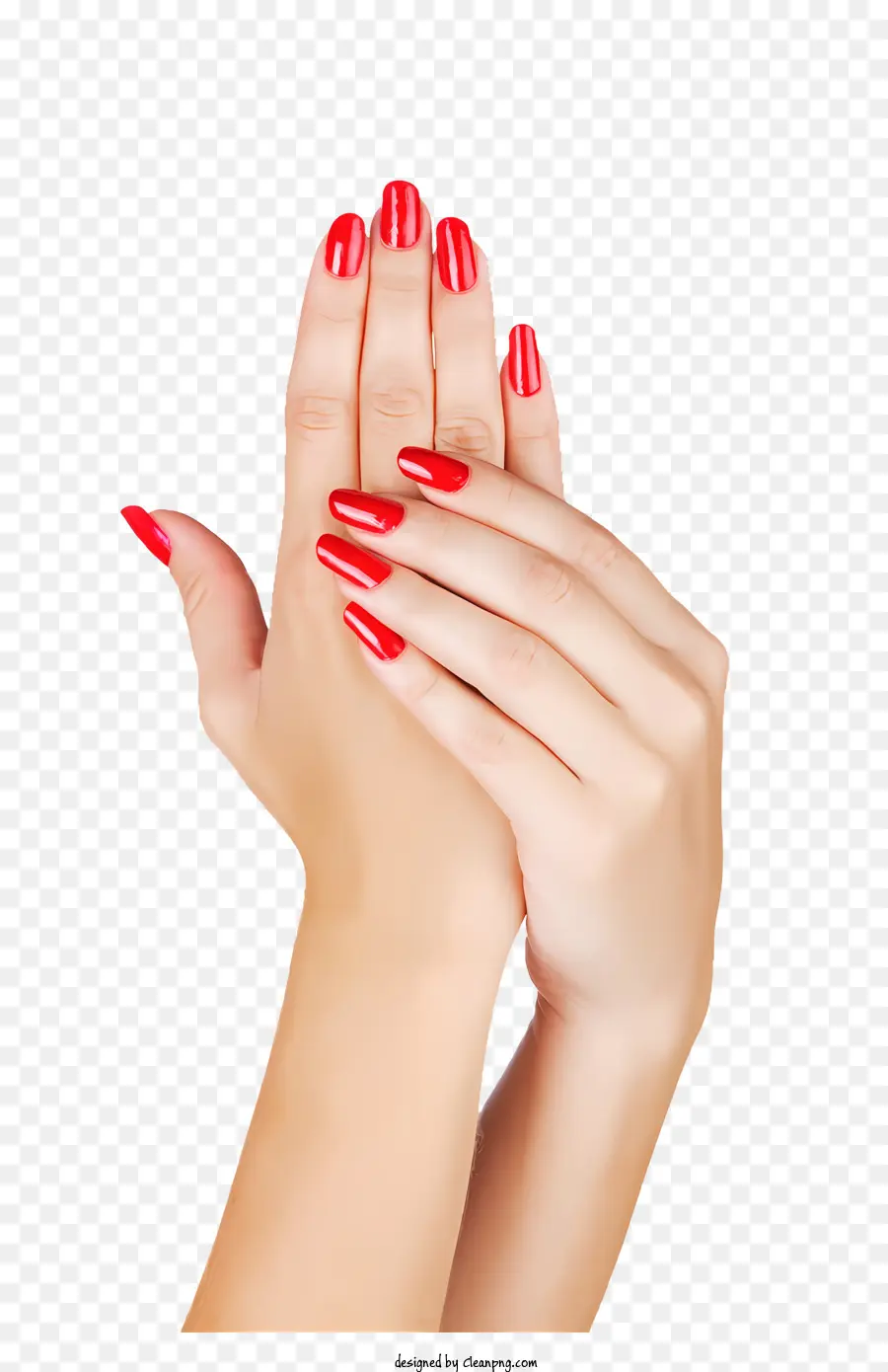 donna femmina donna smalto per unghie manicure - Donna elegante con labbra e unghie rosse