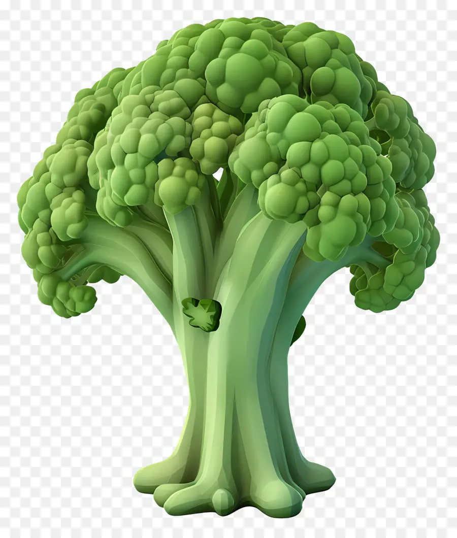 Brokkoli Brokkoli Gemüsegesunde Ernährung - Nahaufnahme Brokkoli Kopf auf schwarzem Hintergrund