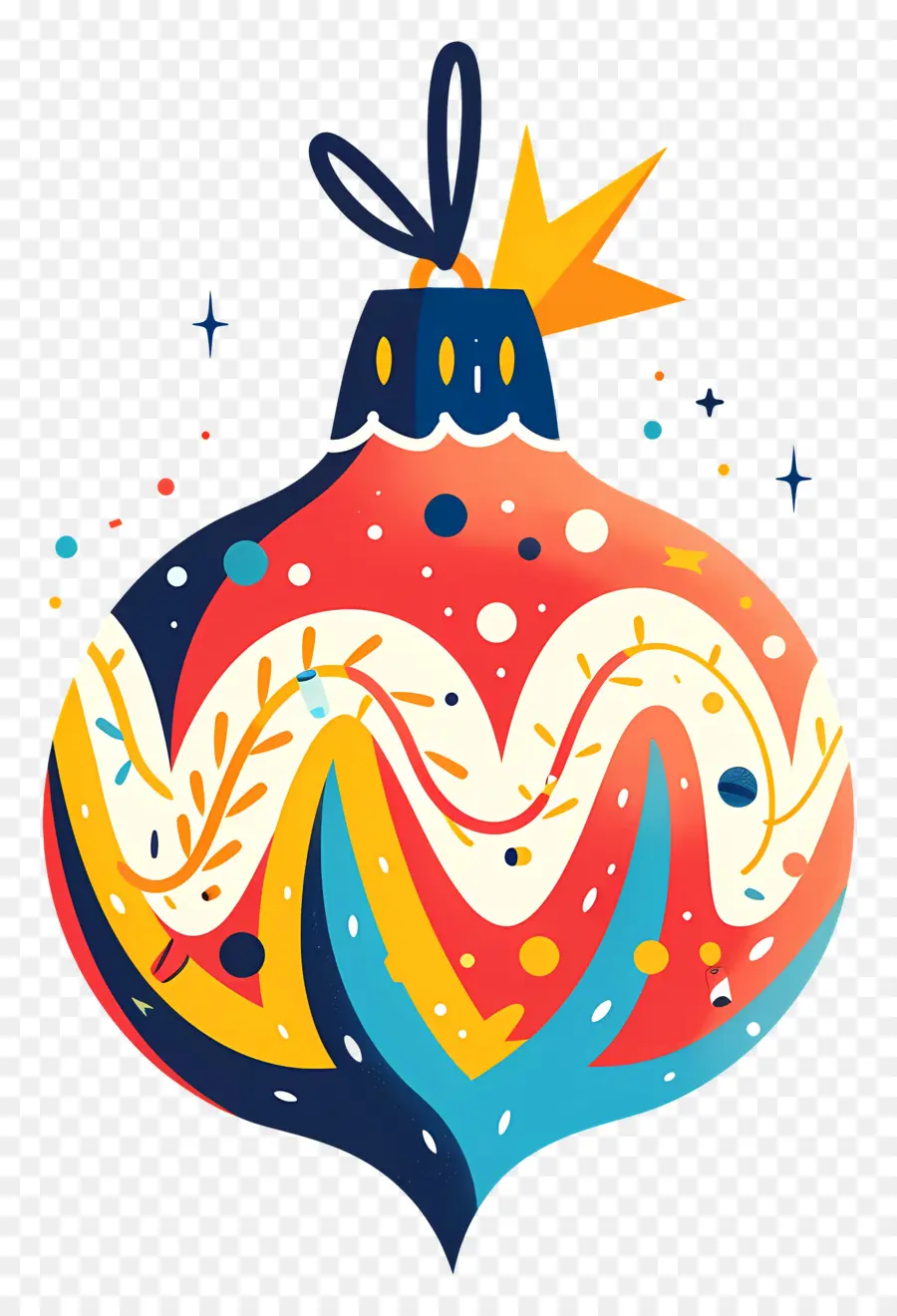 Trang trí giáng sinh - Trang trí Giáng sinh đầy màu sắc với thiết kế trừu tượng và ánh sáng