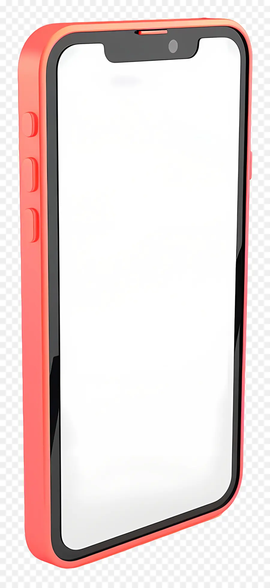 Smartphone Pink iPhone Smartphone Touchscreen Mobile Device - IPhone rosa con schermo, nessun pulsante