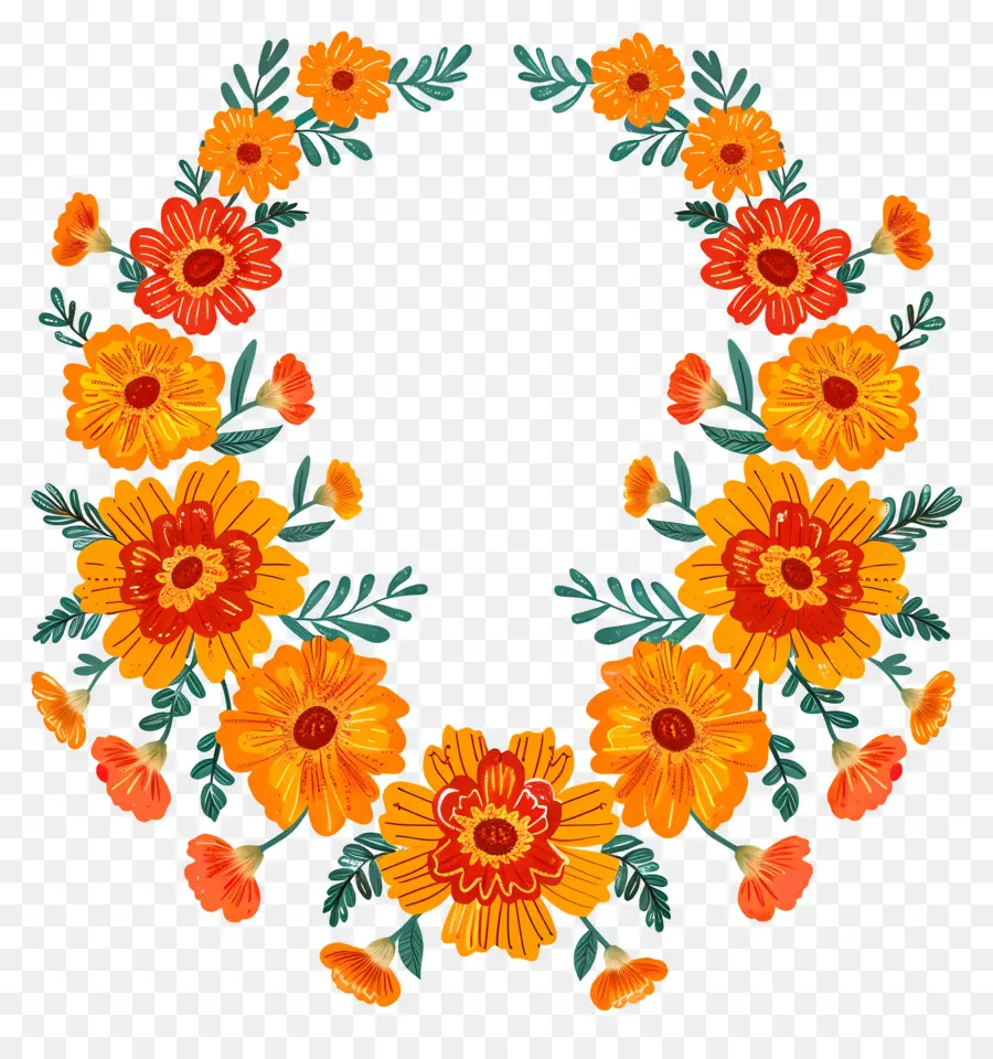 hoa vòng hoa - Vòng hoa hoa đầy màu sắc với thiết kế dân tộc, cân bằng