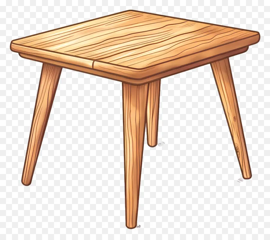 bàn gỗ - Bàn ăn bằng gỗ với bốn chân
