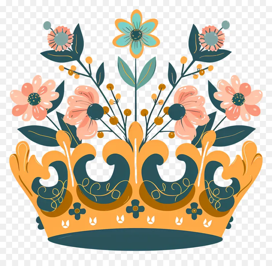 Krone - Blumenkrone symbolisiert Kraft und Eleganz