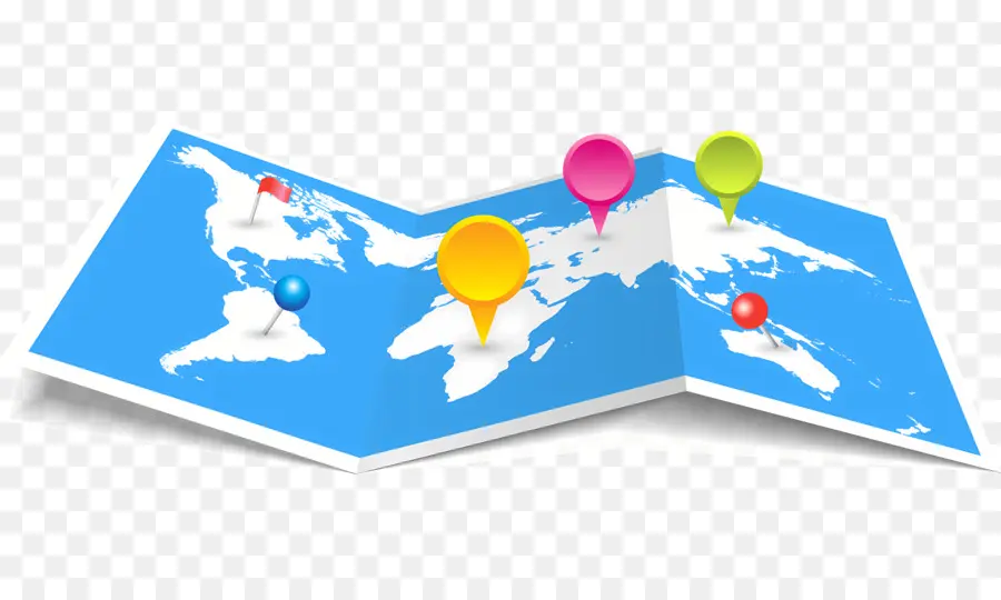 mappa del mondo - Mappa del mondo con varie bandiere di campagna visualizzate