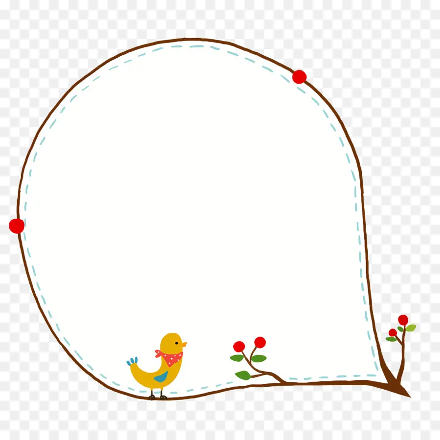 Sprechblase - Cartoon -Vogel im Zweig mit farbenfrohen Hintergrund