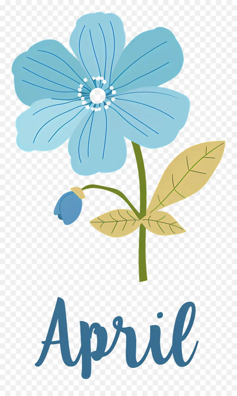 Blaue Blume - Blaue Blume mit 