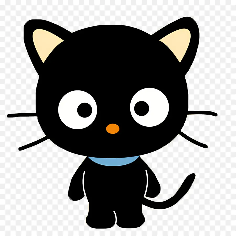 cat black cat large eyes blue eyeshadow standing on hind legs