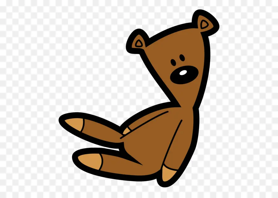 Bär Logo Bears Logo brauner Bären Hinterbeine flauschiger Fell - Braunbär sitzt, ernsthafter Ausdruck, lockiger Schwanz