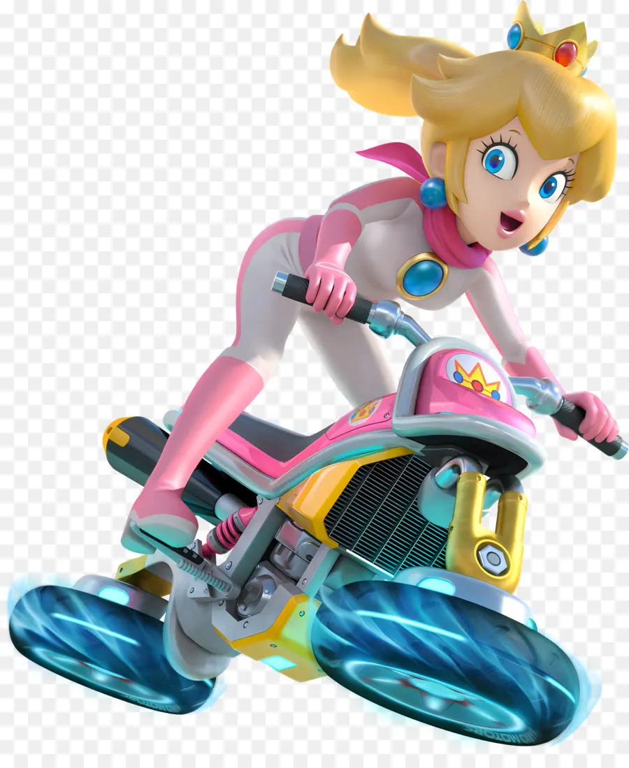 pink motorcycle blonde hair blue eyes motorcycle rider pink and white outfit