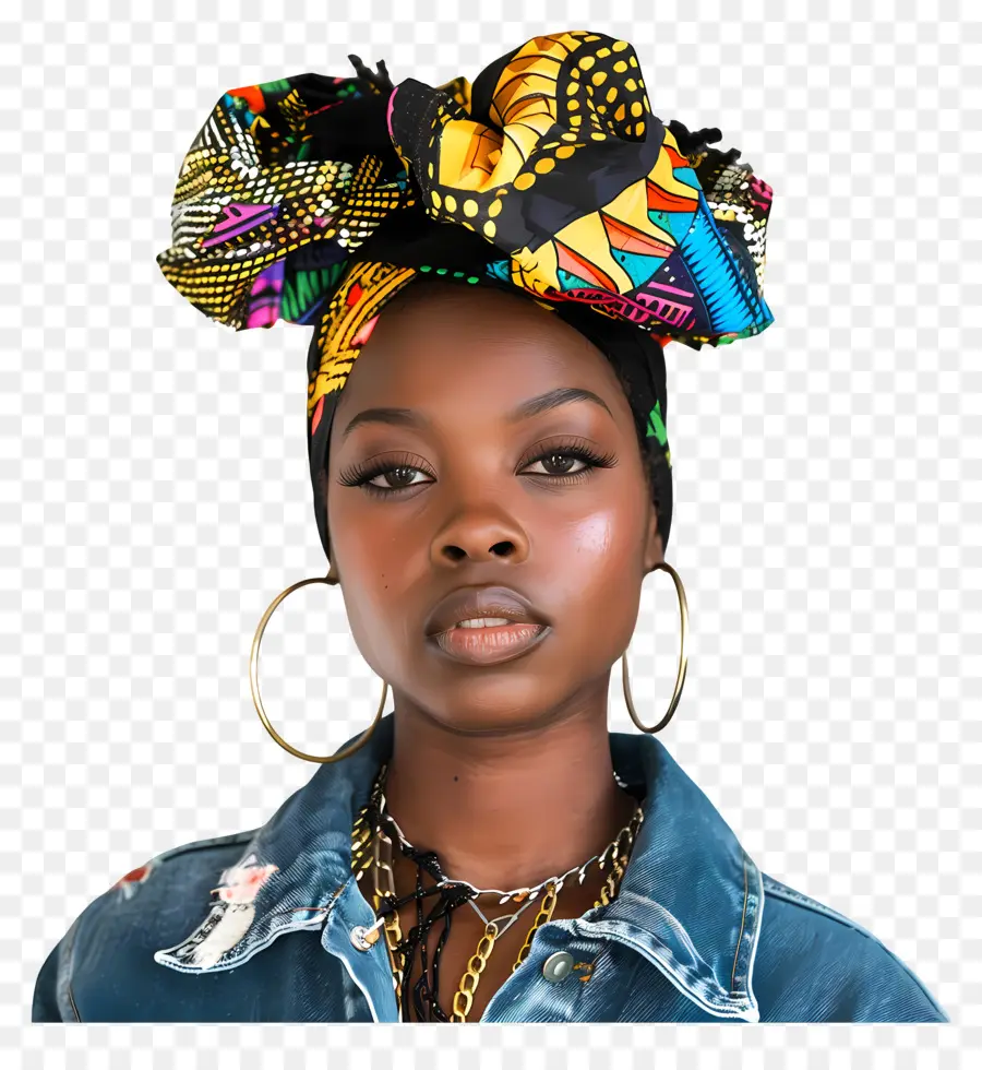ice spice african fashion african-print headscarf intricate pattern braided hair