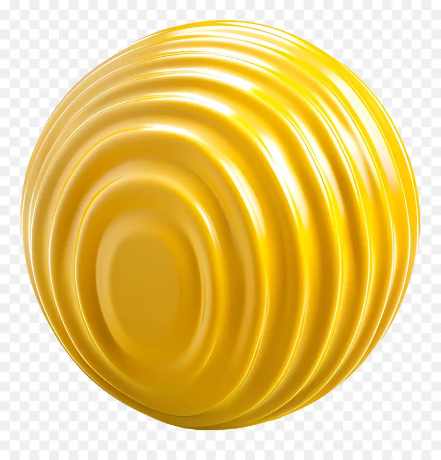 Massagebugel Goldene Kugel Polierte Oberfläche Hochglanz dynamische Reflexion - Goldene, gebogene, polierte Kugel mit reflektierender Oberfläche