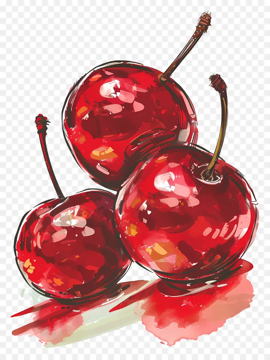 maraschino cherries cherries freshly picked red hue table