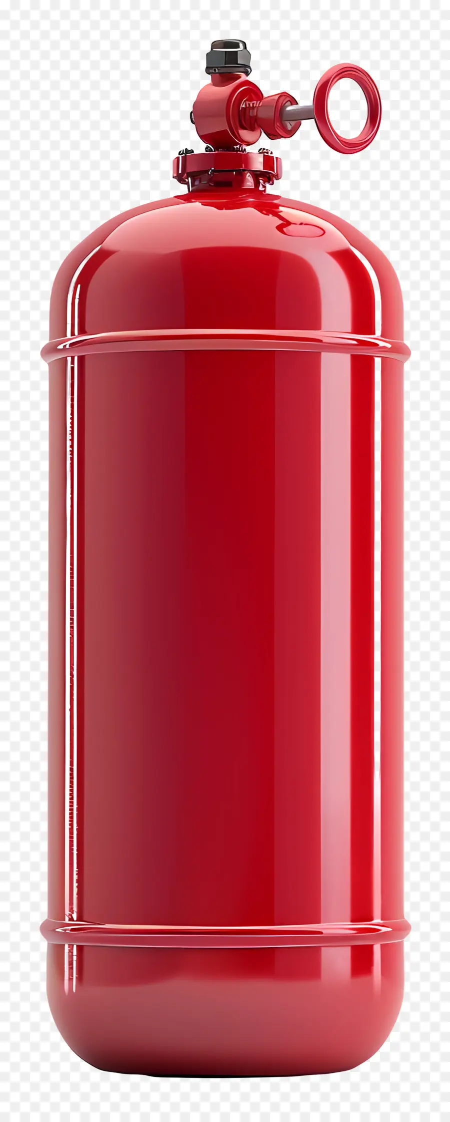 Gaszylinder rotes Metalltrommel Schwarzer Schloss Kabelspeicherbehälter - Rote Metalltrommel mit schwarzem Schloss, Kabel