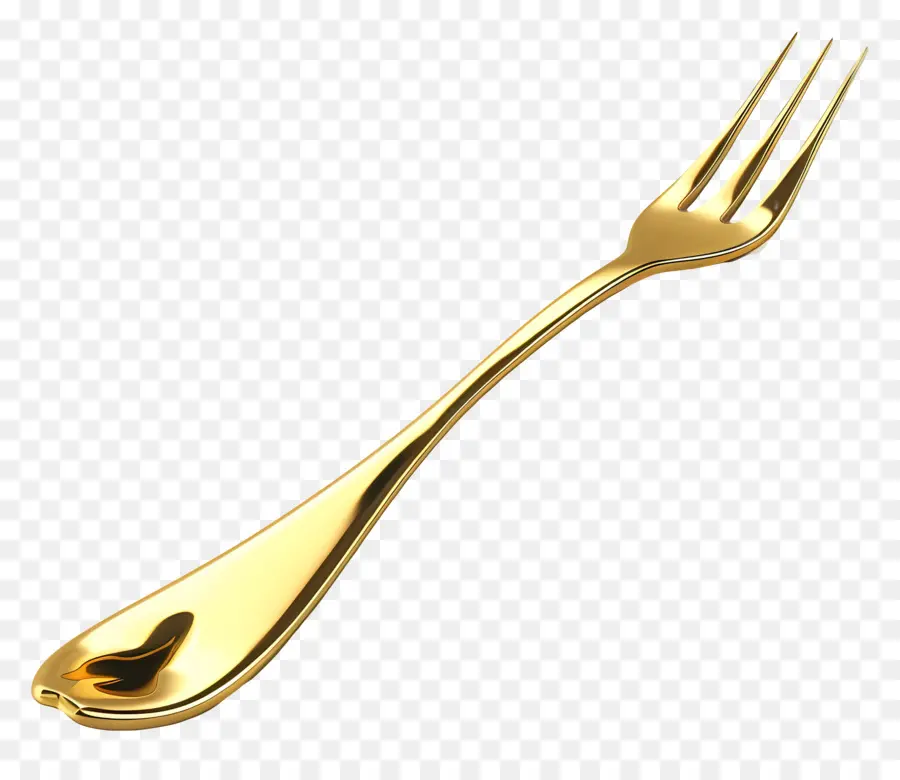 Vàng Fork Fork Fork Kitchen Telensils Fine Ăn Bọc - Dĩa vàng trên nền đen