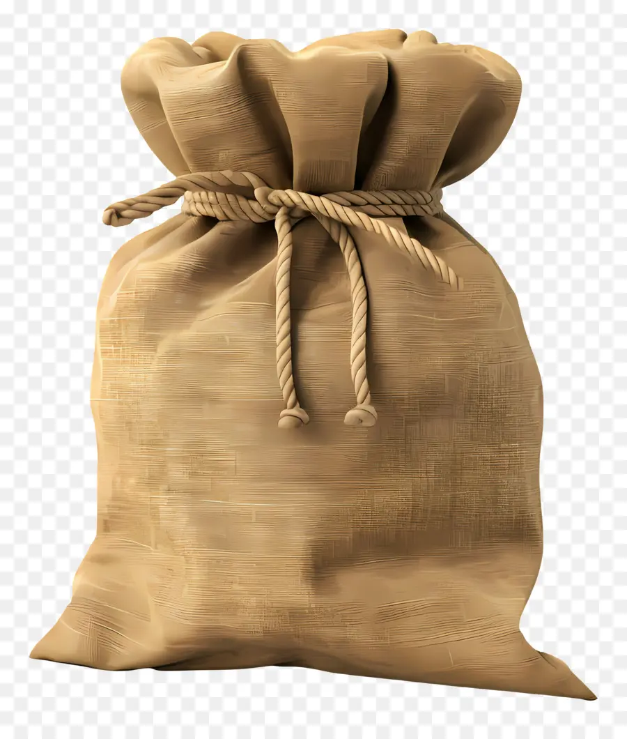 Kaffeebeutel Hessian Bag Jute Seilgriffe braune Farbe - Braune Jute -Beutel mit Seilgriffen