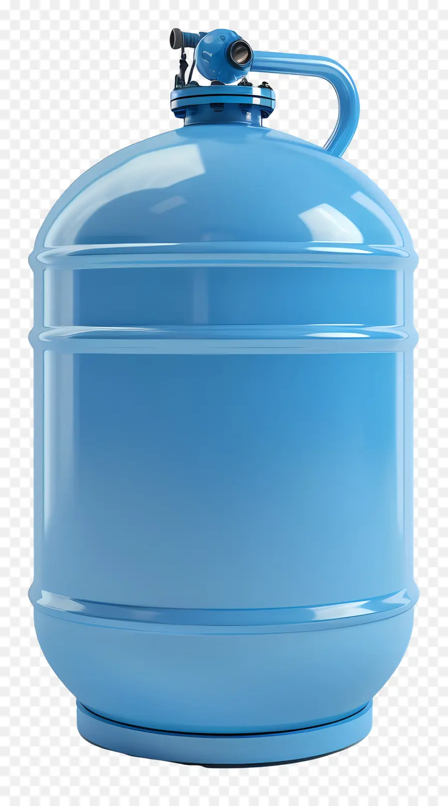 Gaszylinder blau Wasserflasche Kunststoff Wasserflasche große Wasserflasche Wasserflasche mit Griff - Blaue Plastikwasserflasche mit Griff und Deckel